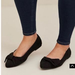 Torrid Pointed Toe Bow Flat